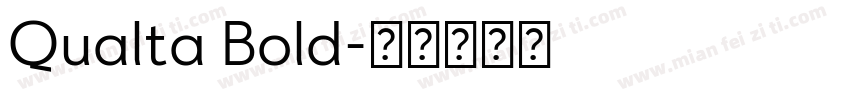 Qualta Bold字体转换